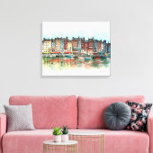 Honfleur Canvas Afdruk (Insitu (Woonkamer))