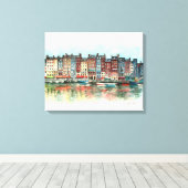 Honfleur Canvas Afdruk (Insitu (Houten vloer))