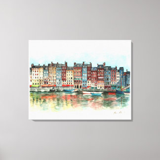 Honfleur Canvas Afdruk