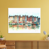 Honfleur Canvas Afdruk (Insitu (Woonkamer))
