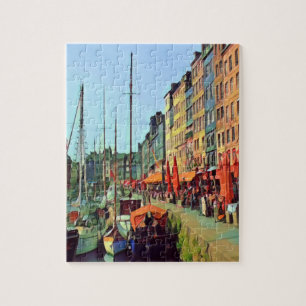 HONFLEUR - docken - uitzicht Legpuzzel