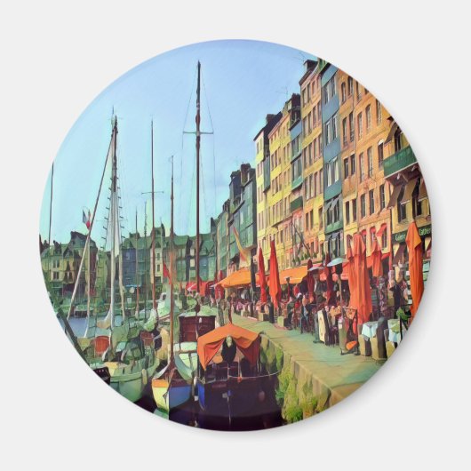 HONFLEUR - docken - uitzicht Magneet (Voorkant)