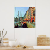 HONFLEUR - docken - uitzicht Poster (Keuken)