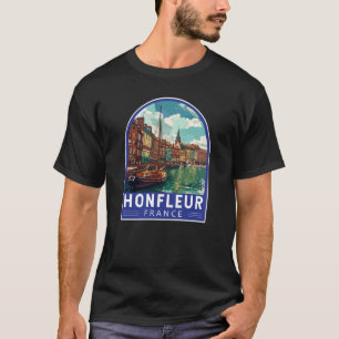 Honfleur France Travel Art Vintage T-shirt