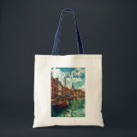 Honfleur France Travel Art Vintage Tote Bag<br><div class="desc">Honfleur retro vector reisontwerp. Honfleur is een stad in het departement Calvados in de Franse regio Normandië. Het is aan de monding waar de Seine samenvloeit met het Kanaal.</div>