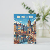 Honfleur Frankrijk Briefkaart (Staand voorkant)
