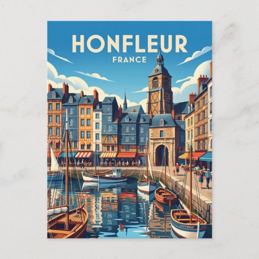 Honfleur Frankrijk Briefkaart (Voorkant)