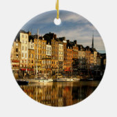 Honfleur, Frankrijk Keramisch Ornament (Achterkant)