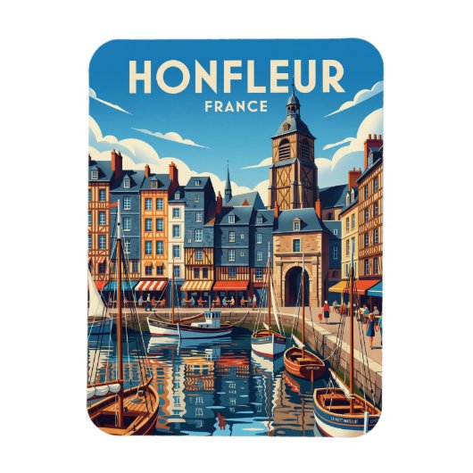Honfleur Frankrijk Magneet (Verticaal)