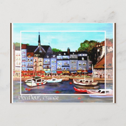 Honfleur, Franse Briefkaart voor schilderijen (Voorkant)