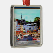 Honfleur, Franse schilderversier Metalen Ornament (Rechts)