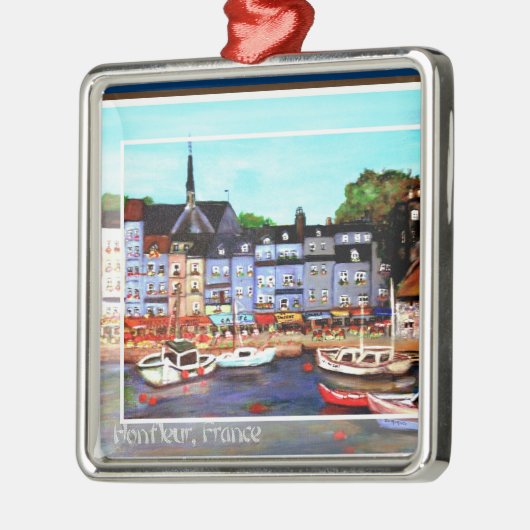 Honfleur, Franse schilderversier Metalen Ornament (Links)