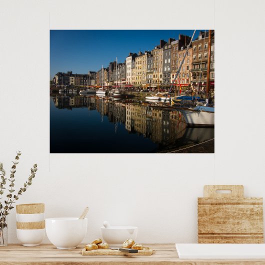 Honfleur Harbour, Frankrijk Poster (Keuken)