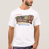 Honfleur harbour in Normandië, Frankrijk. T-shirt (Voorkant)