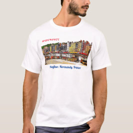 Honfleur harbour in Normandië, Frankrijk. T-shirt