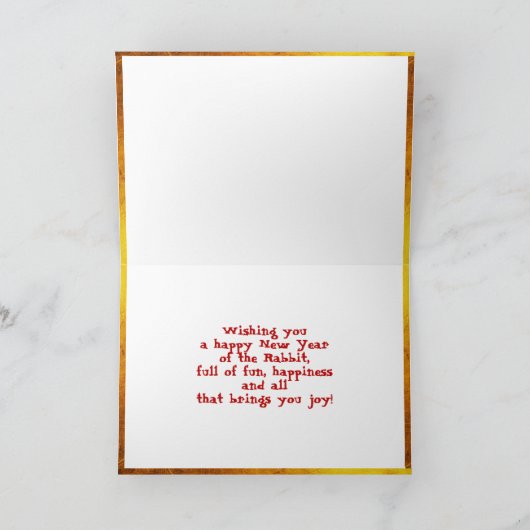 Hong Bao Red Envelope Feestdagen Kaart (Binnen)