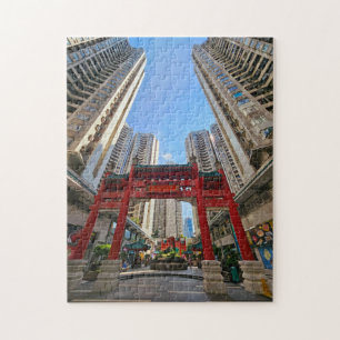 Hong Kong Aberdeen Chinese Gate uitzicht puzzel
