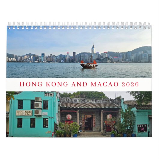 Hong Kong and Macao 2026 calendar Kalender (Hoes)