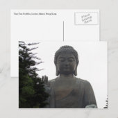 hong kong big buddha briefkaart (Voorkant / Achterkant)