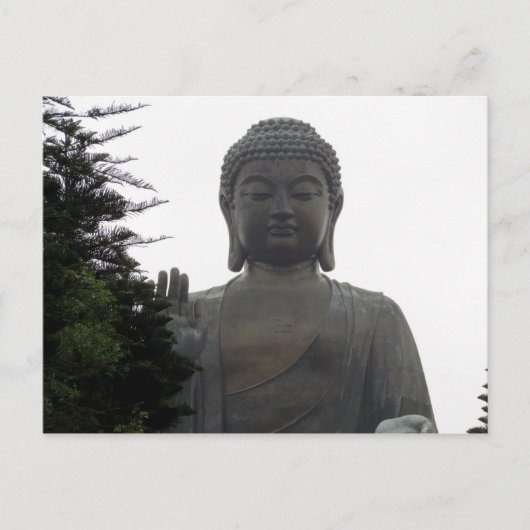 hong kong big buddha briefkaart (Voorkant)