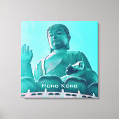 Hong Kong Big Buddha Lantau Island - reis Canvas Afdruk (Voorkant)