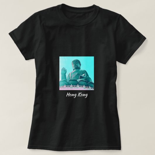 Hong Kong Big Buddha Lantau Island - reis T-shirt (Design voorkant)