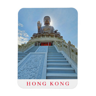 Hong Kong Big Buddha uitzicht koelkastmagneet Magneet
