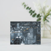 Hong Kong bij nacht Briefkaart (Staand voorkant)