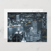 Hong Kong bij nacht Briefkaart (Voorkant / Achterkant)
