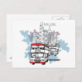 Hong Kong Busy Life Style-omgeving Briefkaart (Voorkant / Achterkant)