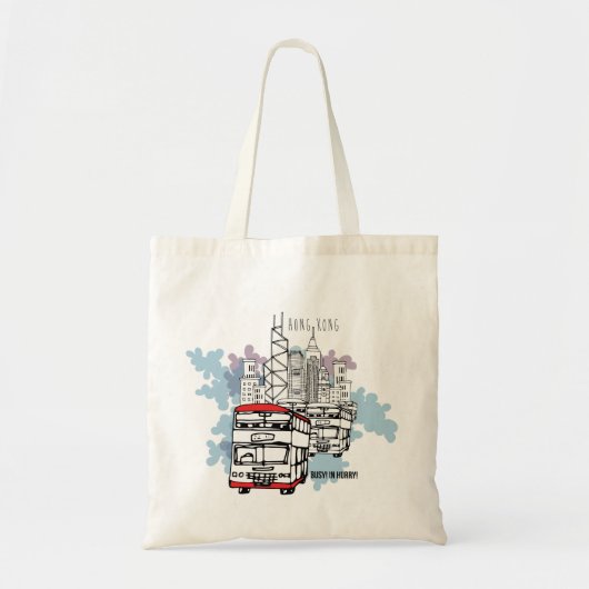 Hong Kong Busy Life Style-omgeving Tote Bag (Voorkant)