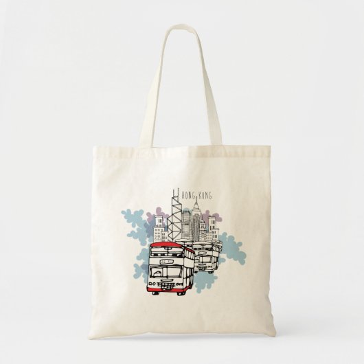 Hong Kong Busy Life Style-omgeving (zonder ondersc Tote Bag (Voorkant)