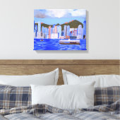 Hong Kong Canvasprint Canvas Afdruk (Insitu (Slaapkamer))