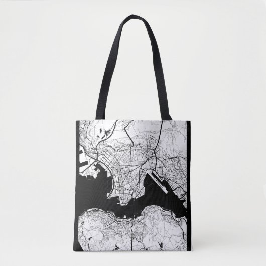 Hong Kong China Kaart Tote Bag (Voorkant)