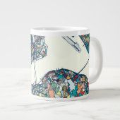 Hong Kong, China Map Grote Koffiekop (Voorkant rechts)