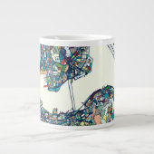 Hong Kong, China Map Grote Koffiekop (Voorkant)