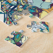 Hong Kong, China Map Legpuzzel (Zijkant)