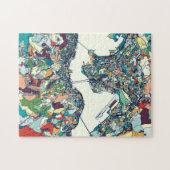 Hong Kong, China Map Legpuzzel (Horizontaal)