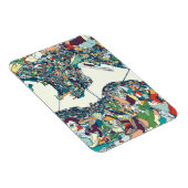 Hong Kong, China Map Magneet (Rechterzijde)