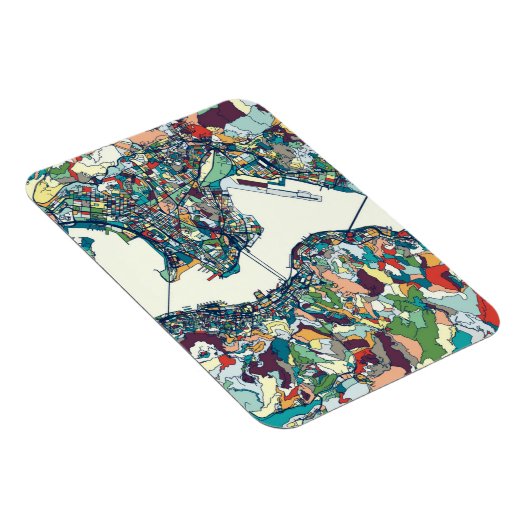 Hong Kong, China Map Magneet (Rechterzijde)