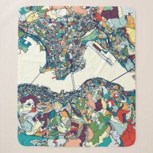Hong Kong, China Map Sherpa Deken