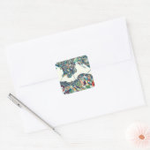 Hong Kong, China Map Vierkante Sticker (Envelop)