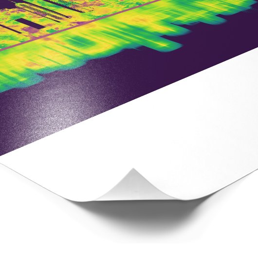 Hong Kong China Skyline Foto Afdruk (Hoek)