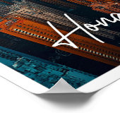 Hong Kong China Skyline Top Uitzicht Poster (Hoek)