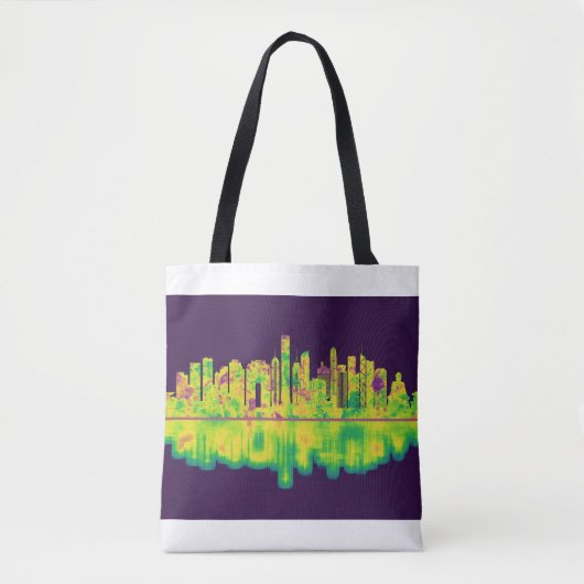 Hong Kong China Skyline Tote Bag (Voorkant)