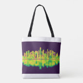 Hong Kong China Skyline Tote Bag (Achterkant)