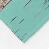 Hong Kong China Travel Art Vintage Fleece Deken (Hoek)