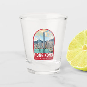 Hong Kong China Travel Art Vintage Shot Glas
