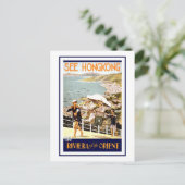  Hong Kong China Travel Briefkaart (Staand voorkant)