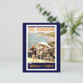  Hong Kong China Travel Briefkaart (Staand voorkant)